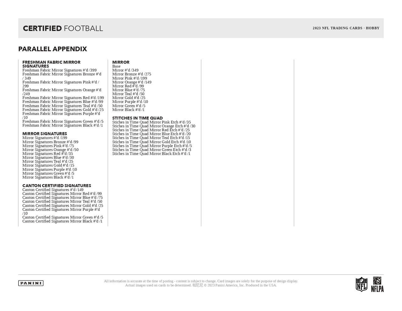 2023 Panini Certified Football Hobby Case (16)
