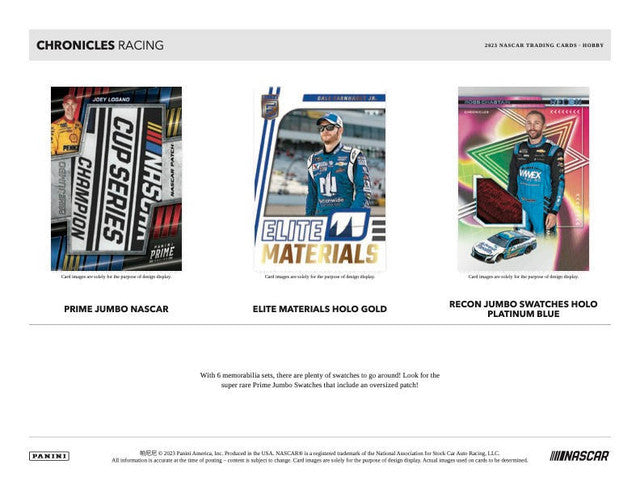 2023 Panini Chronicles Racing NASCAR Hobby Box