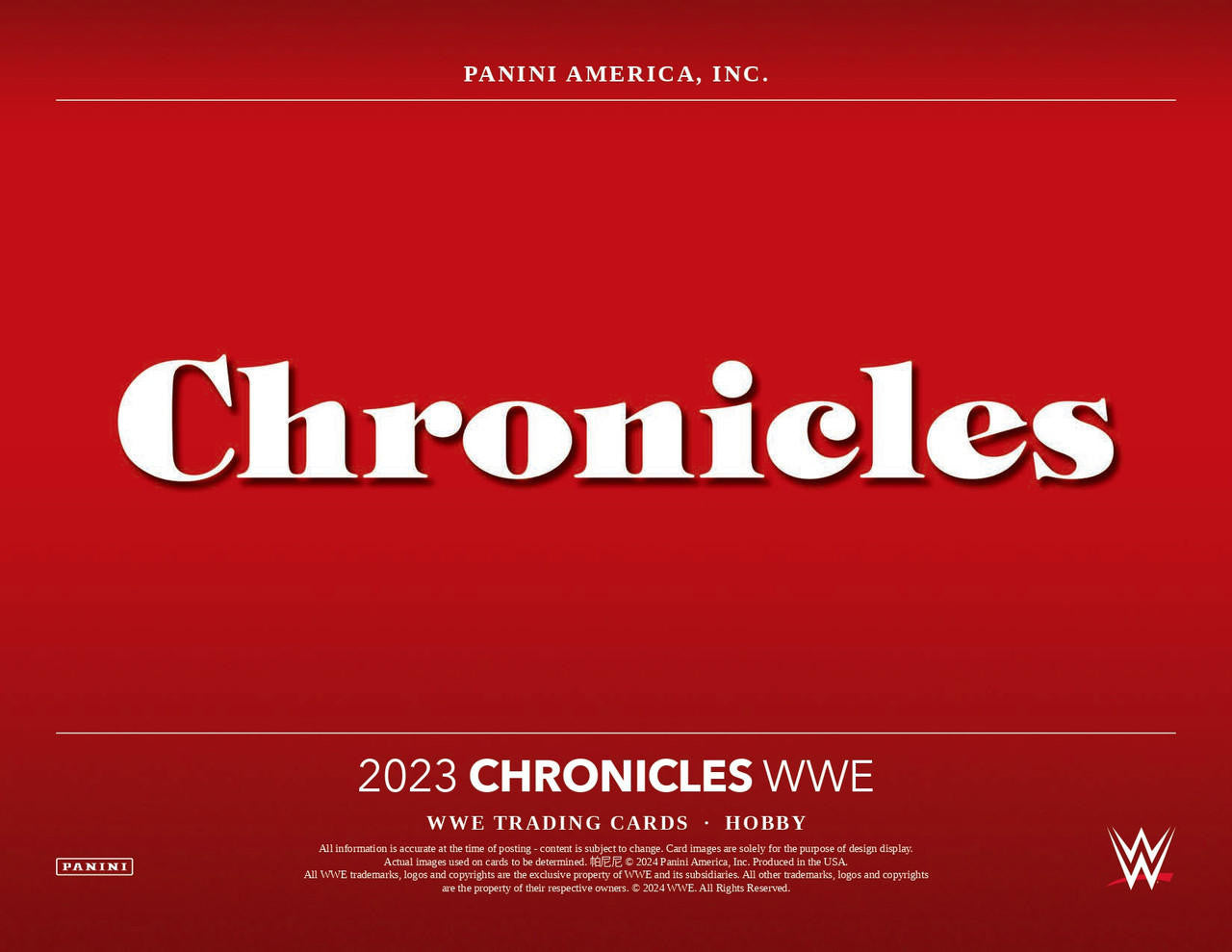 2023 Panini Chronicles WWE Wrestling Hobby Box