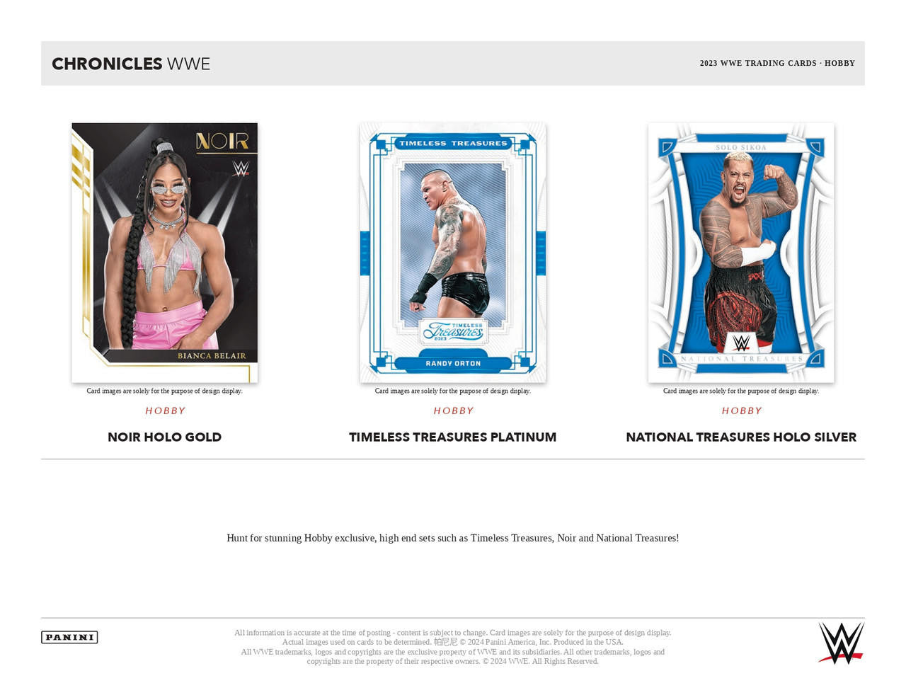 2023 Panini Chronicles WWE Wrestling Hobby Box