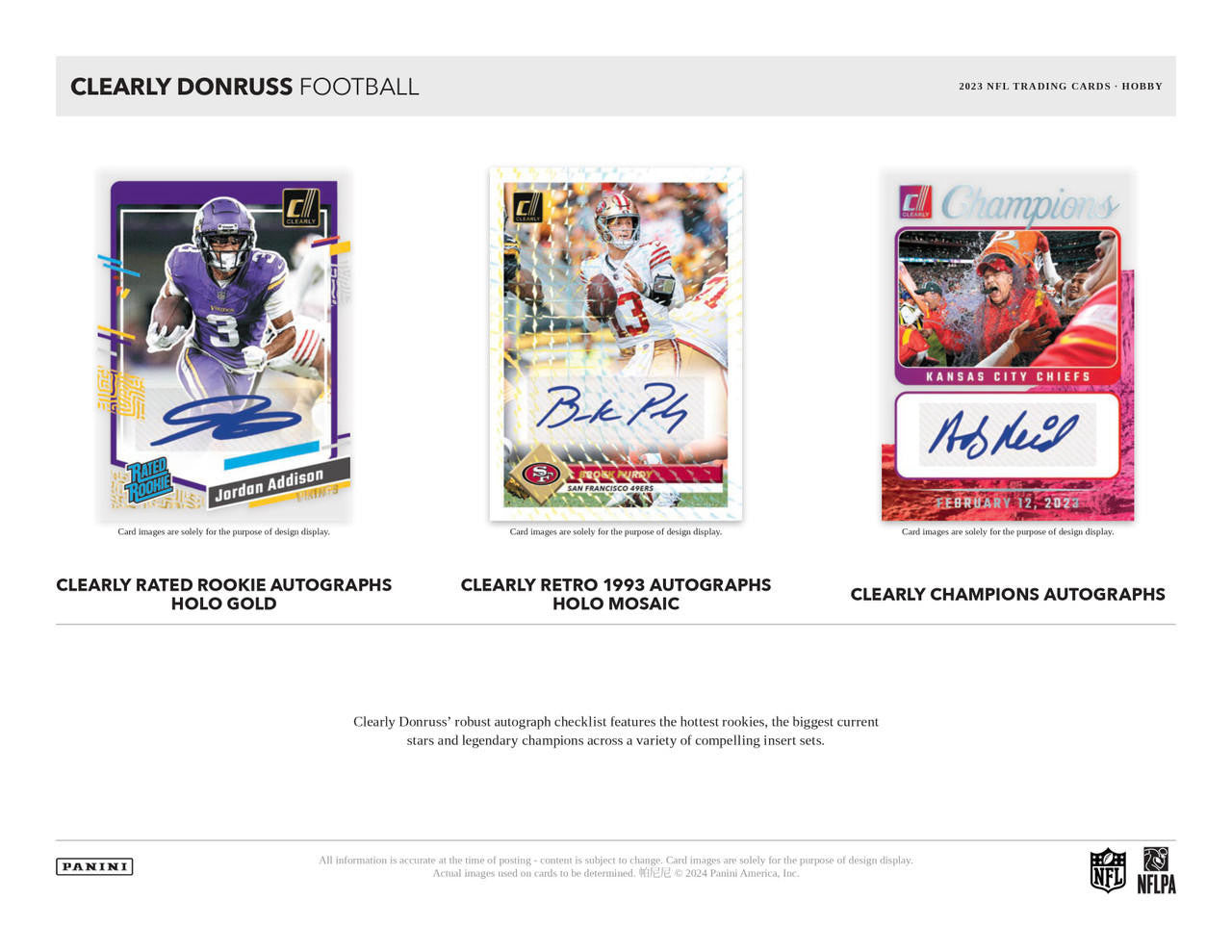 2023 Panini Clearly Donruss Football Hobby Box