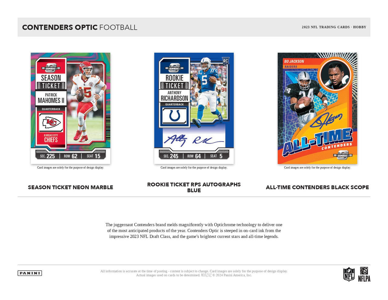 2023 Panini Contenders Optic Football Hobby Case