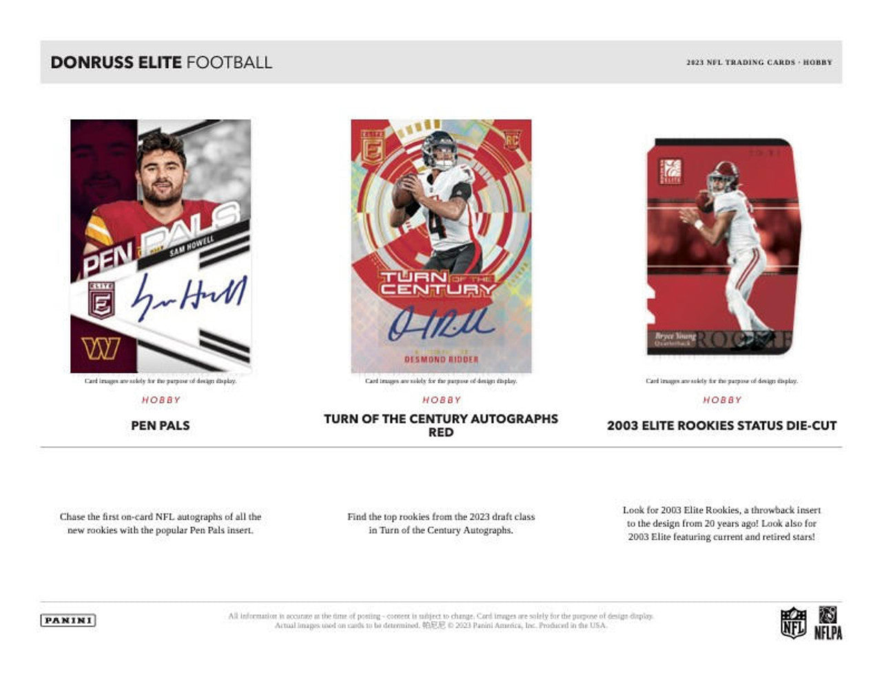 2023 Panini Donruss Elite Football Hobby Box