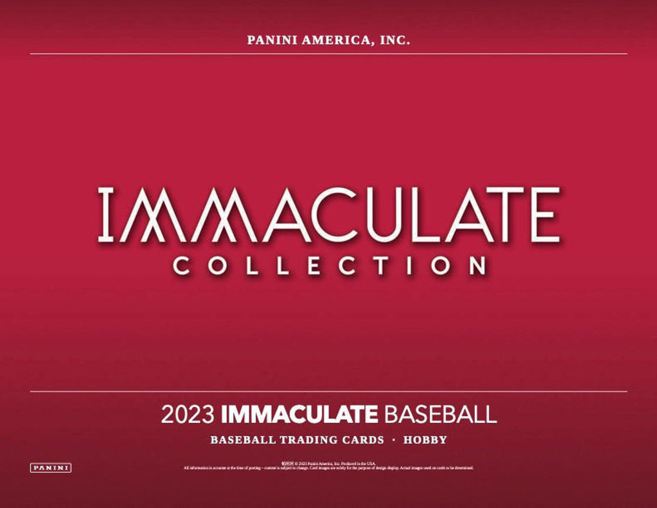 2023 Panini Immaculate Collection Baseball Hobby Box