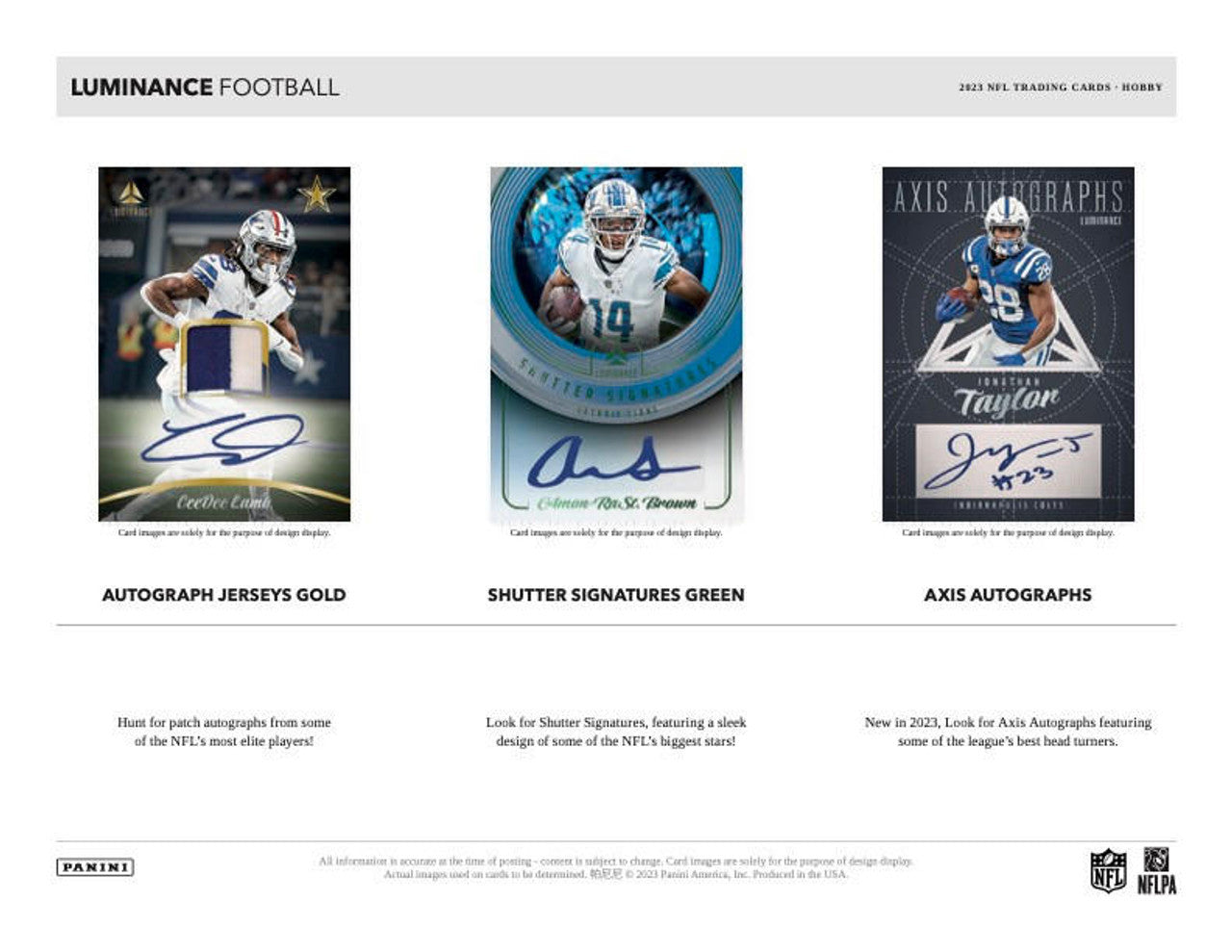 2023 Panini Luminance Football Hobby Box