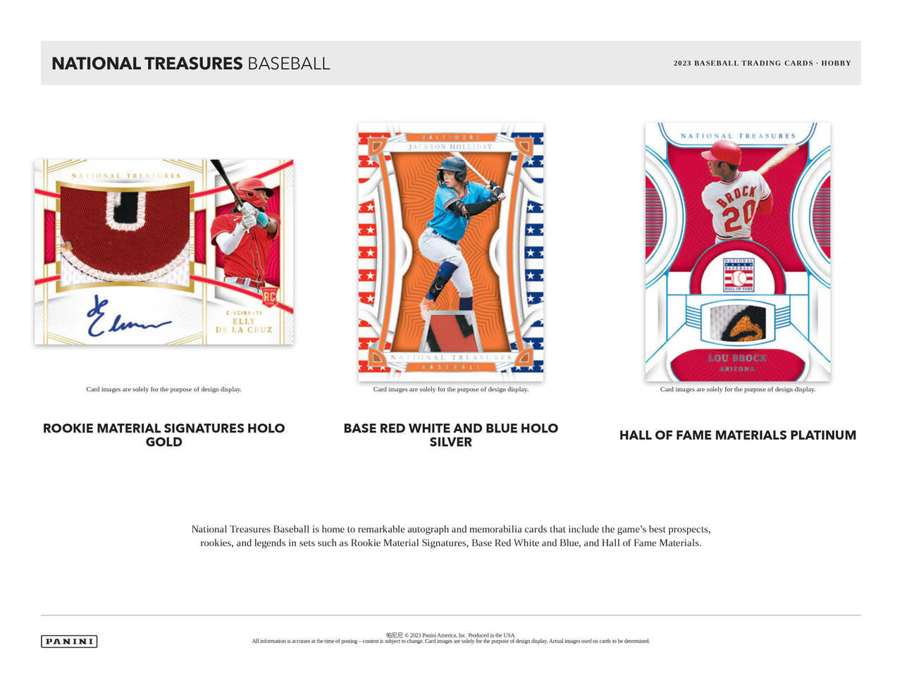 2023 Panini National Treasures Baseball Hobby Box