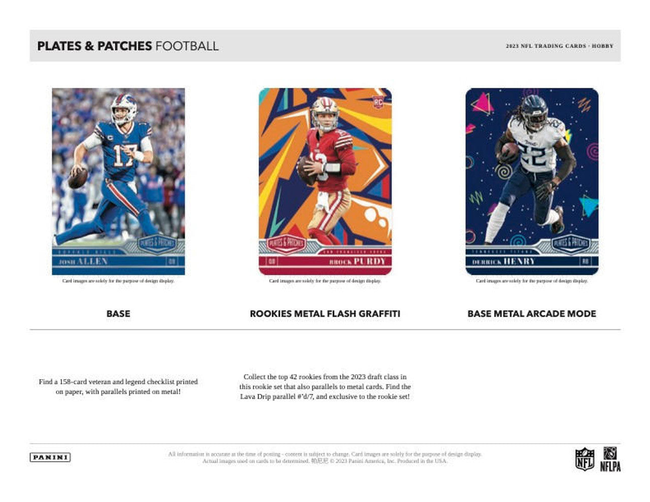 2023 Panini Plates & Patches Football Hobby Box