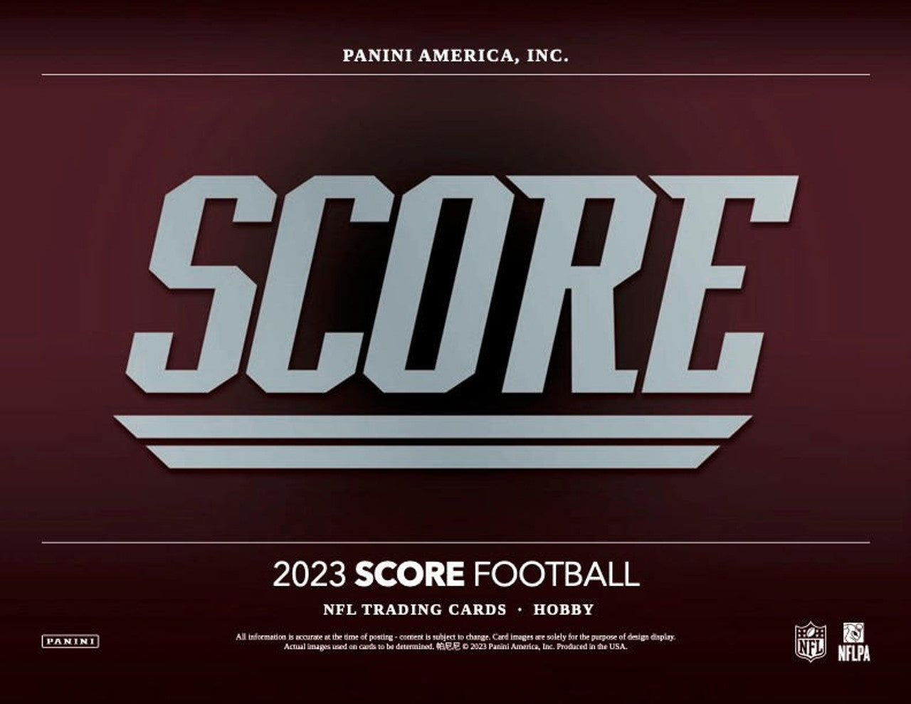 2023 Panini Score Football Hobby Box
