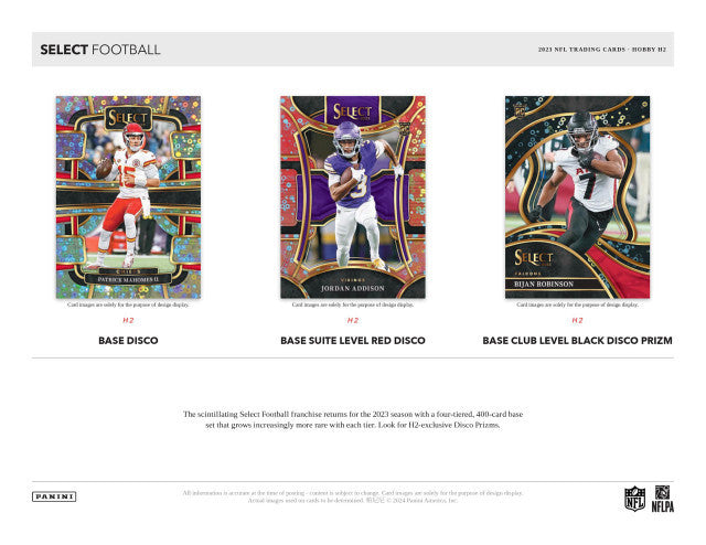 2023 Panini Select Football Hybrid H2 Box