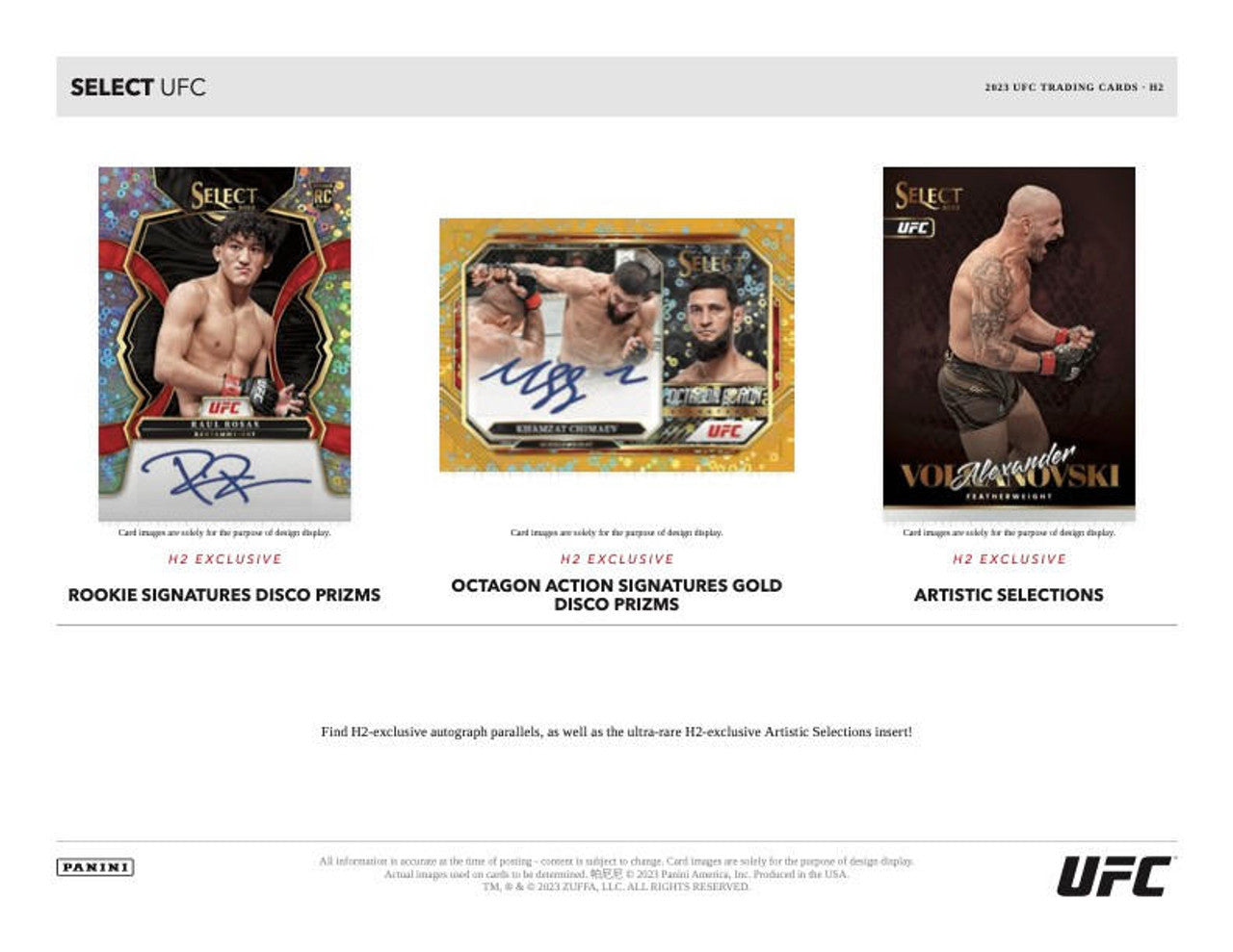 2023 Panini Select UFC H2 Hybrid Box
