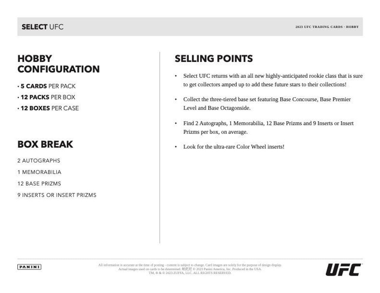 2023 Panini Select UFC Hobby Case (12)
