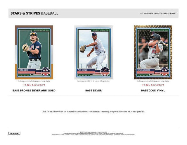 2023 Panini USA Baseball Stars & Stripes Hobby Box