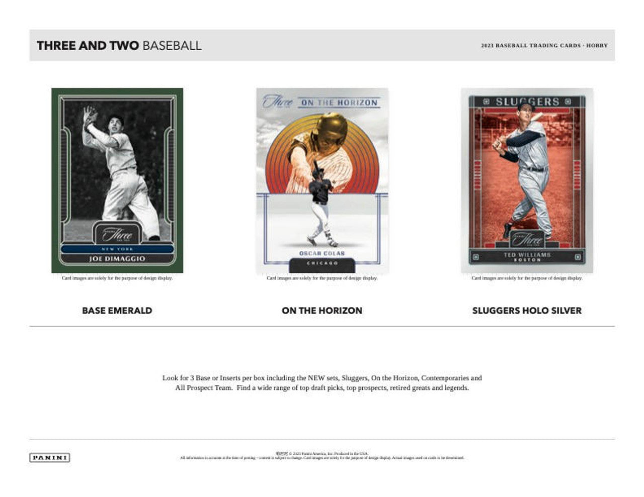 2023 Panini Three & Two Baseball Hobby Box