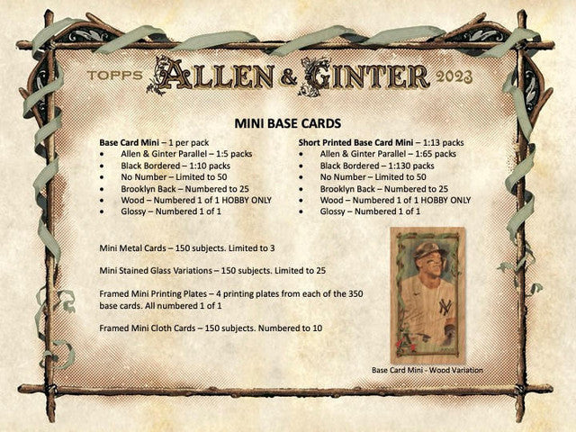 2023 Topps Allen & Ginter Baseball Hobby Case (12)