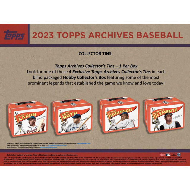 2023 Topps Archives Baseball Collector's Tin Hobby Box