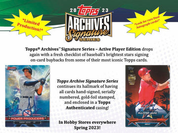 2023 Topps Archives Signature Series Baseball Active Edition Hobby Case (20)