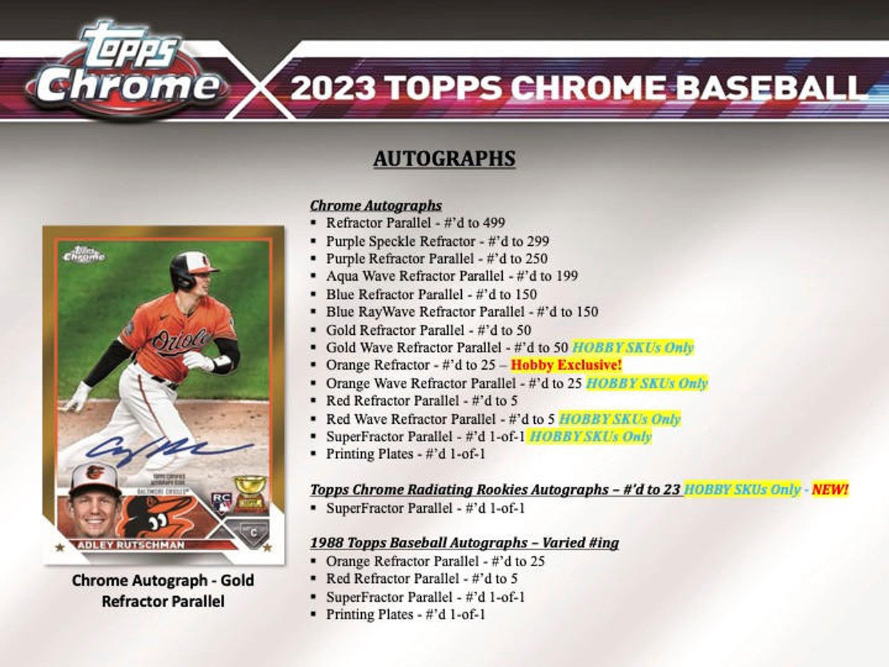 2023 Topps Chrome Baseball Jumbo Hobby Box