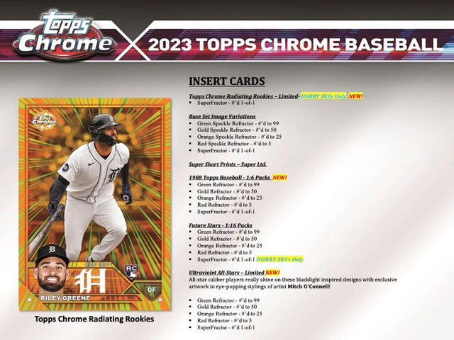 2023 Topps Chrome Baseball Jumbo Hobby Box