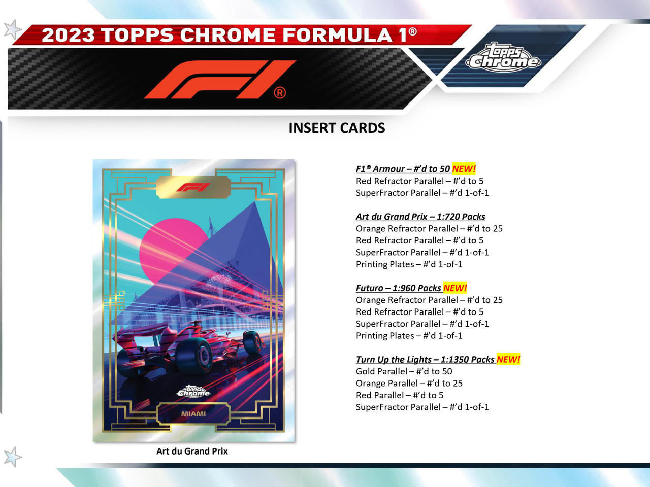 2023 Topps Chrome Formula 1 F1 Hobby Box