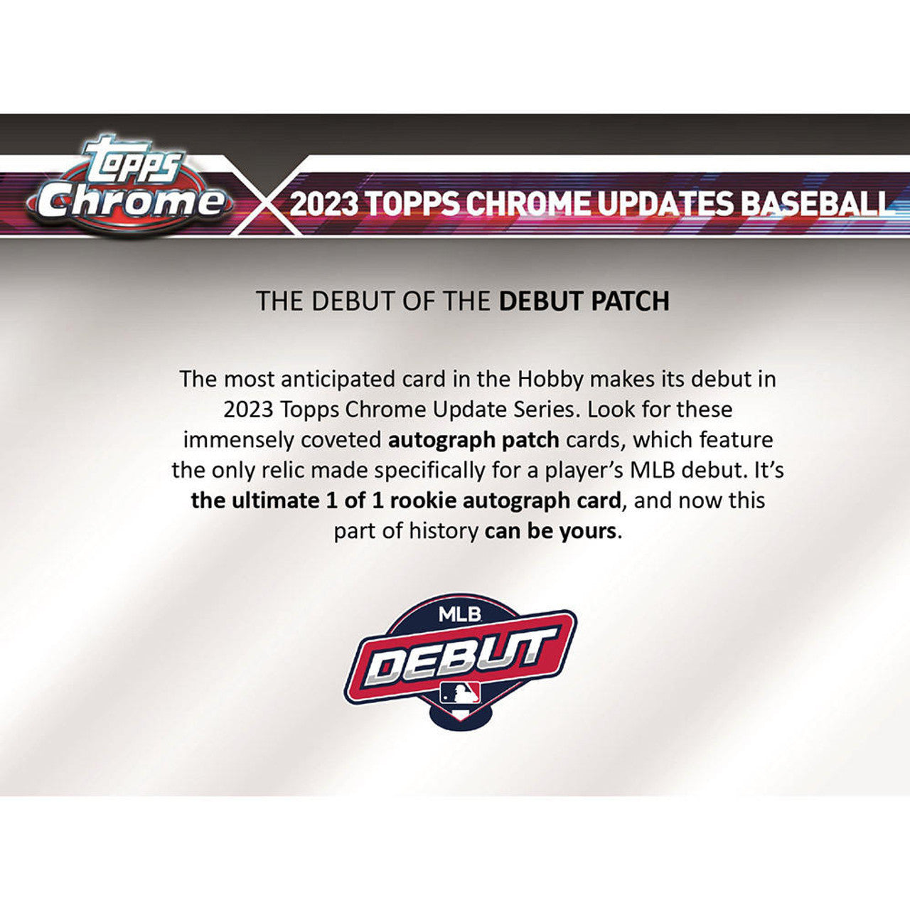 2023 Topps Chrome Update Baseball Hobby Box