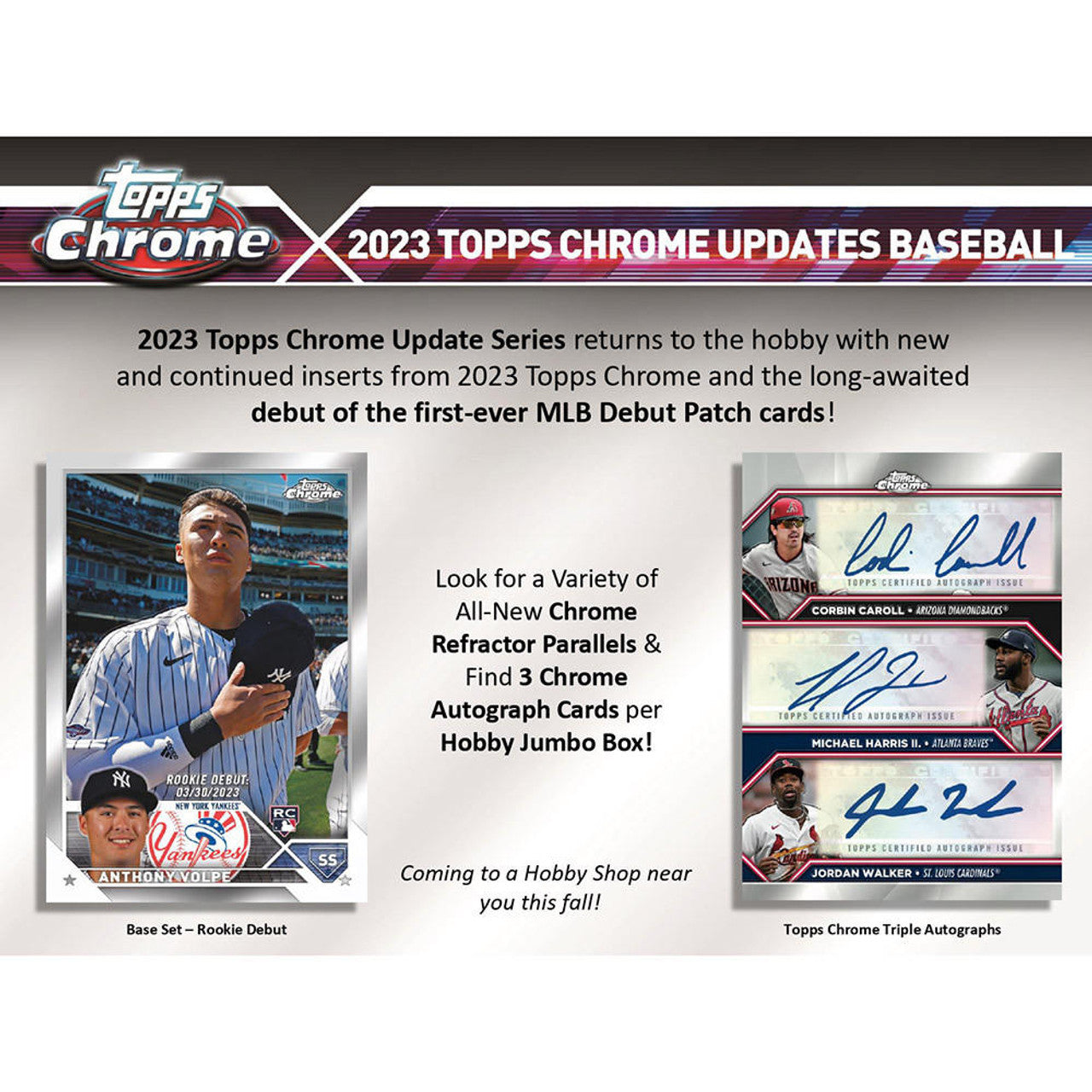 2023 Topps Chrome Update Baseball Jumbo Hobby Box