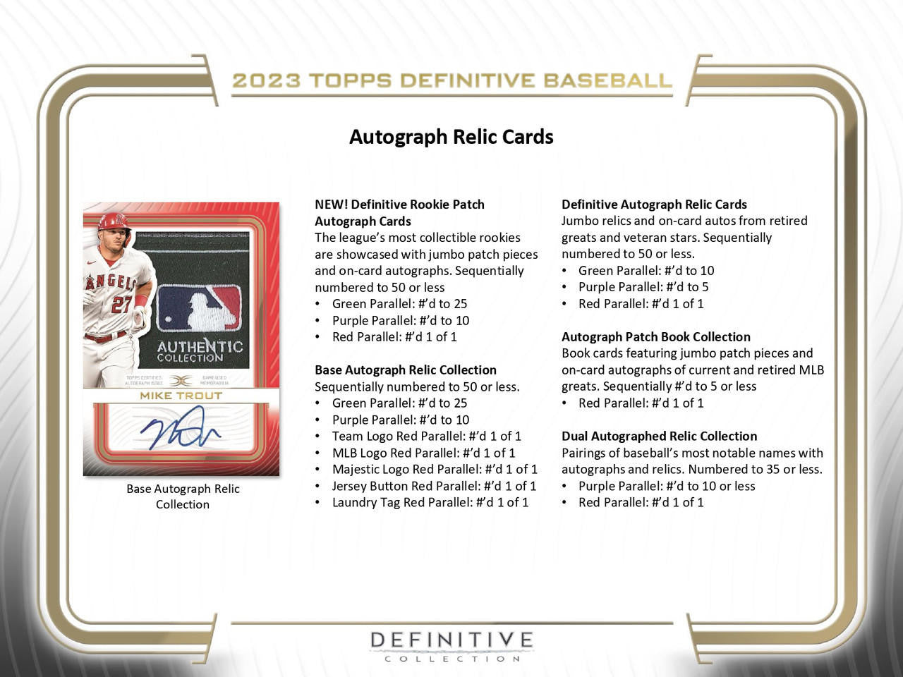 2023 Topps Definitive Collection Baseball Hobby Case (3)