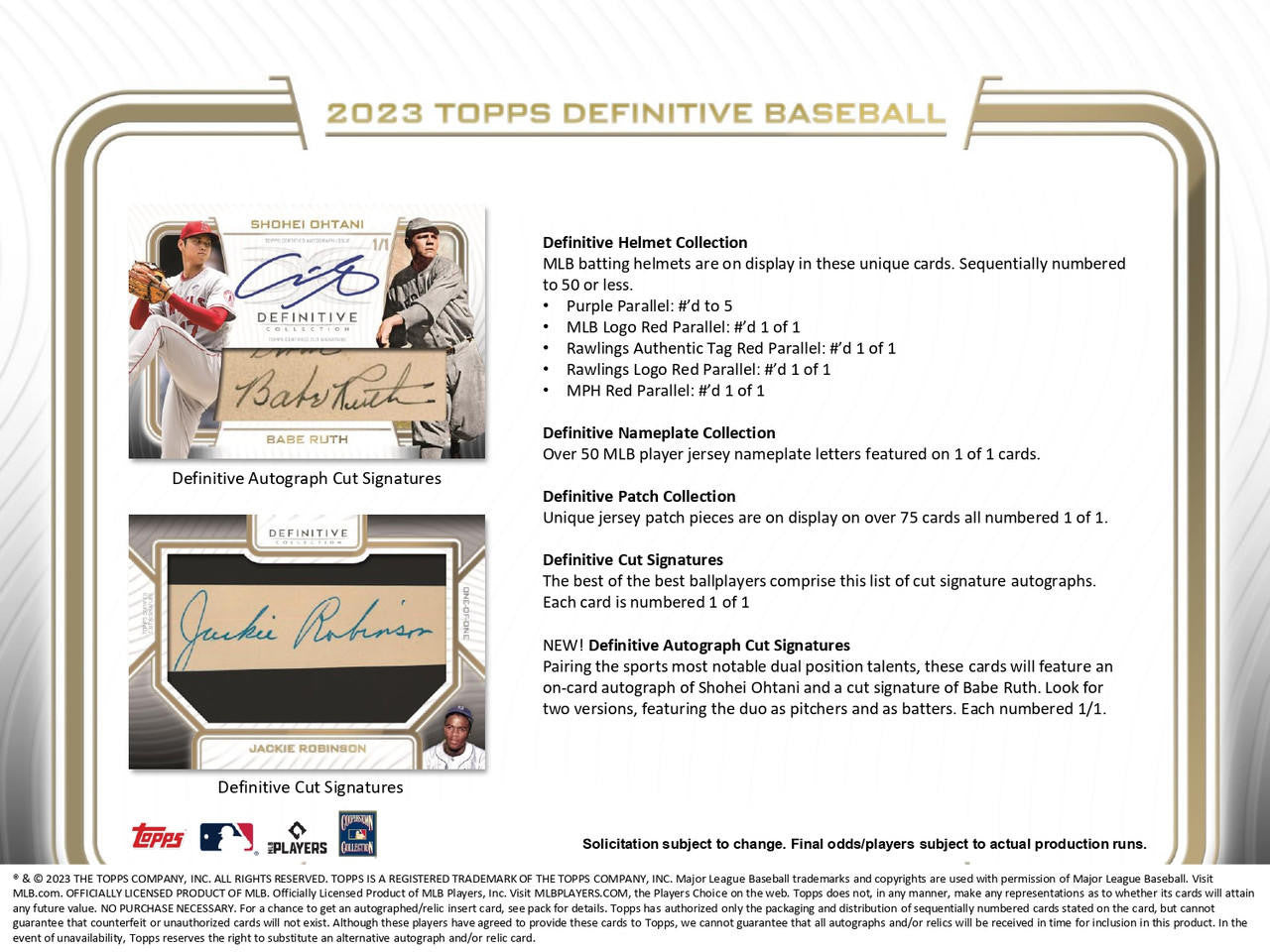 2023 Topps Definitive Collection Baseball Hobby Case (3)