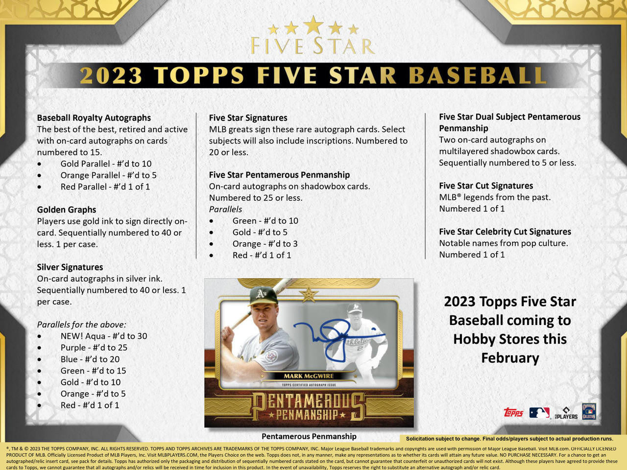 2023 Topps Five Star Baseball Hobby Box