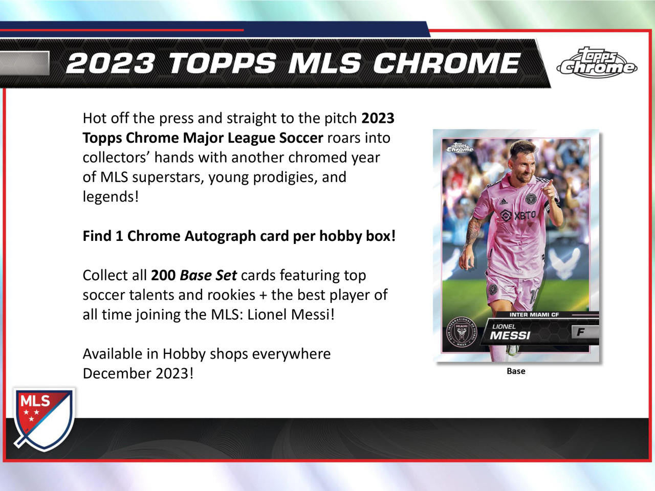 2023 Topps Chrome MLS Soccer Hobby Box