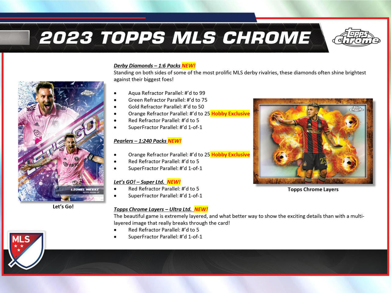 2023 Topps Chrome MLS Soccer Hobby Box