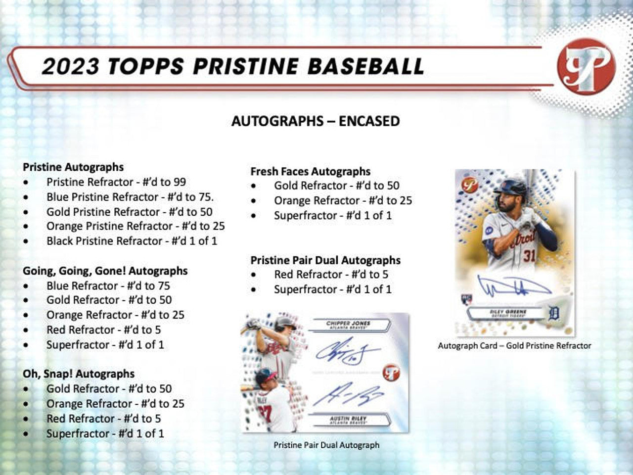 2023 Topps Pristine Baseball Hobby Box