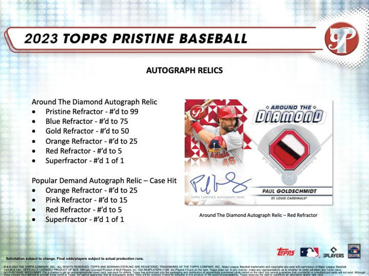 2023 Topps Pristine Baseball Hobby Box