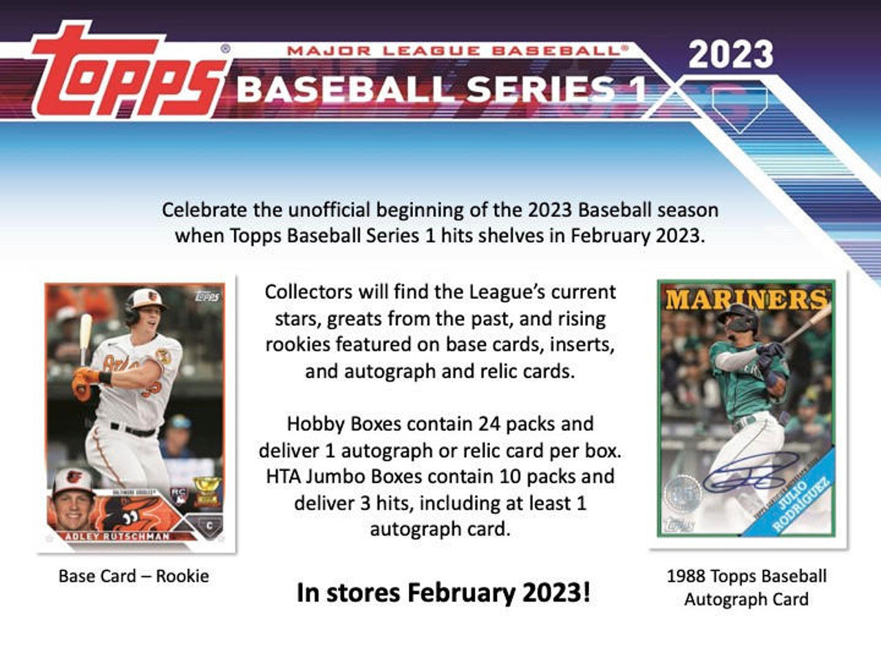 2023 Topps Baseball Series 1 Jumbo Case (6)
