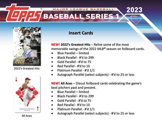 2023 Topps Baseball Series 1 Jumbo Box
