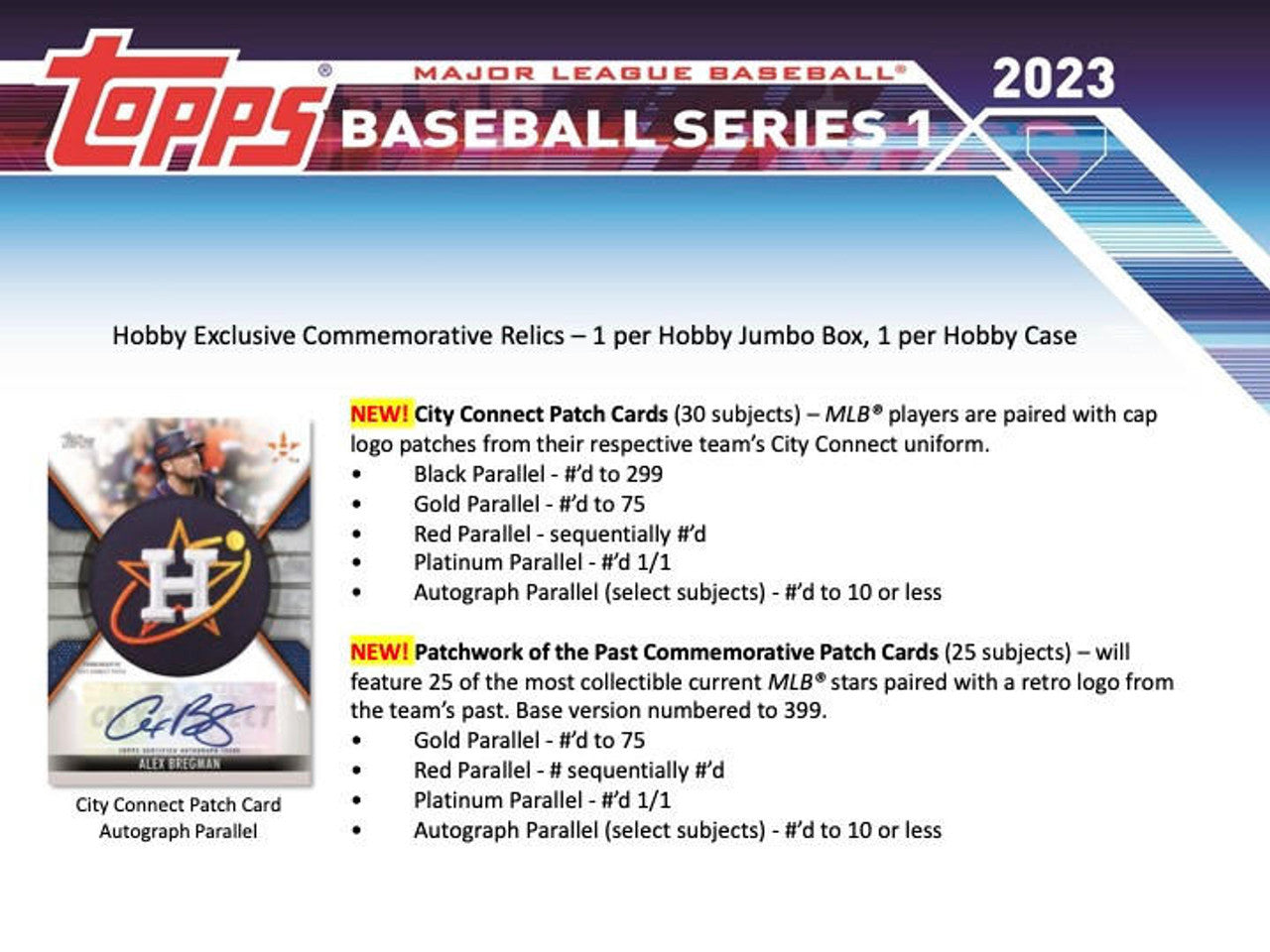2023 Topps Baseball Series 1 Jumbo Box