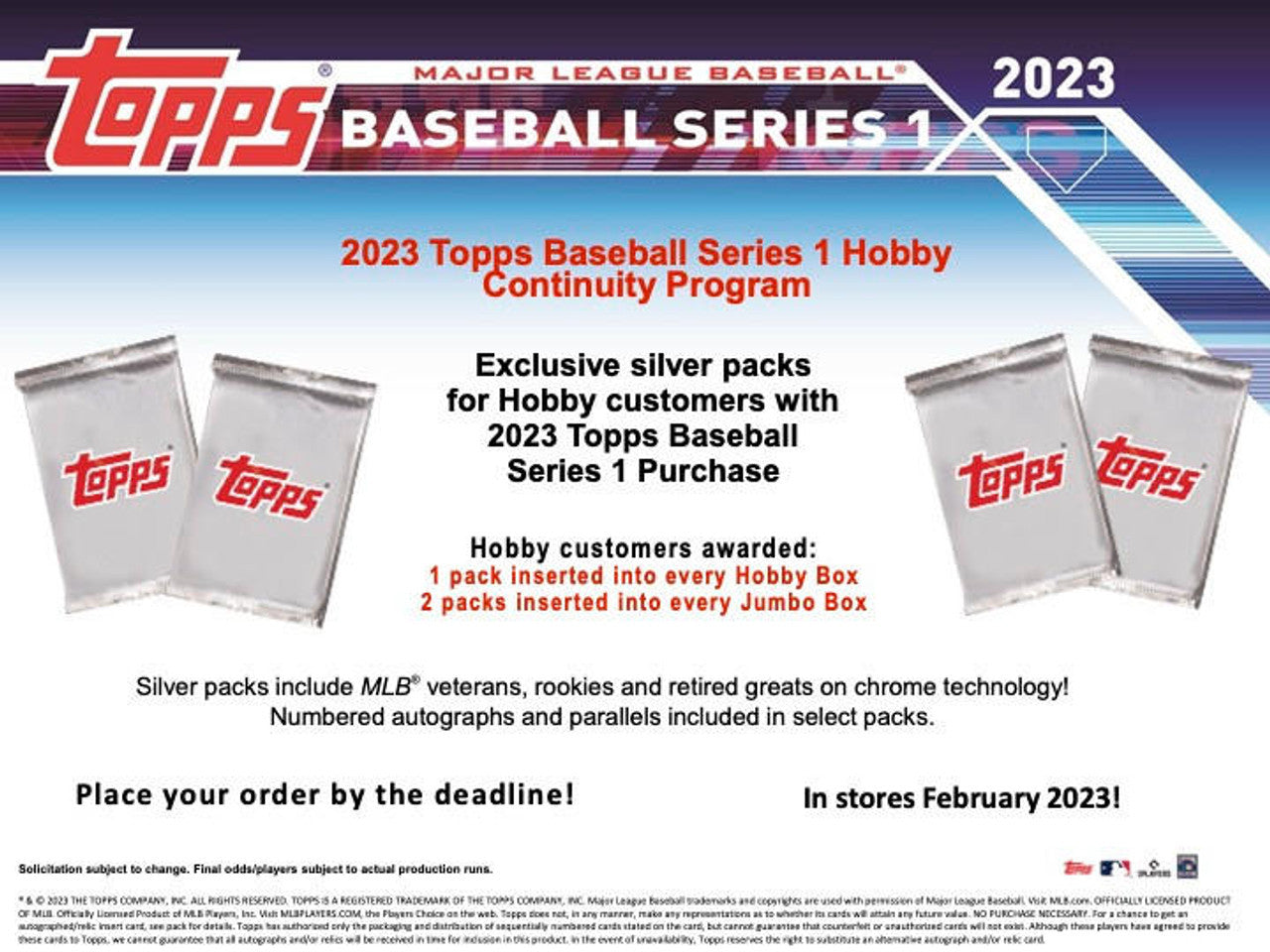 2023 Topps Baseball Series 1 Jumbo Box
