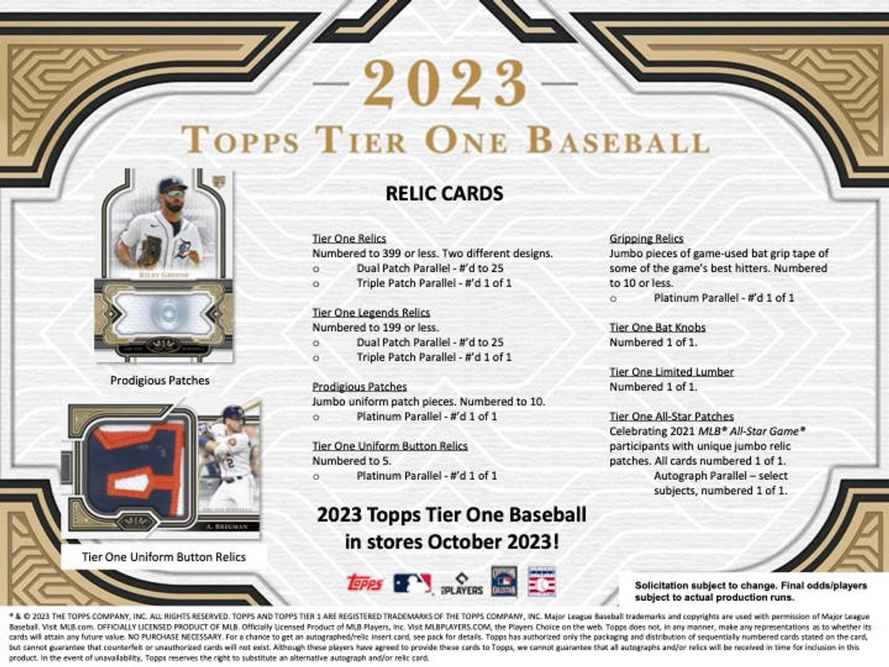 2023 Topps Tier One Baseball Hobby Case (12)