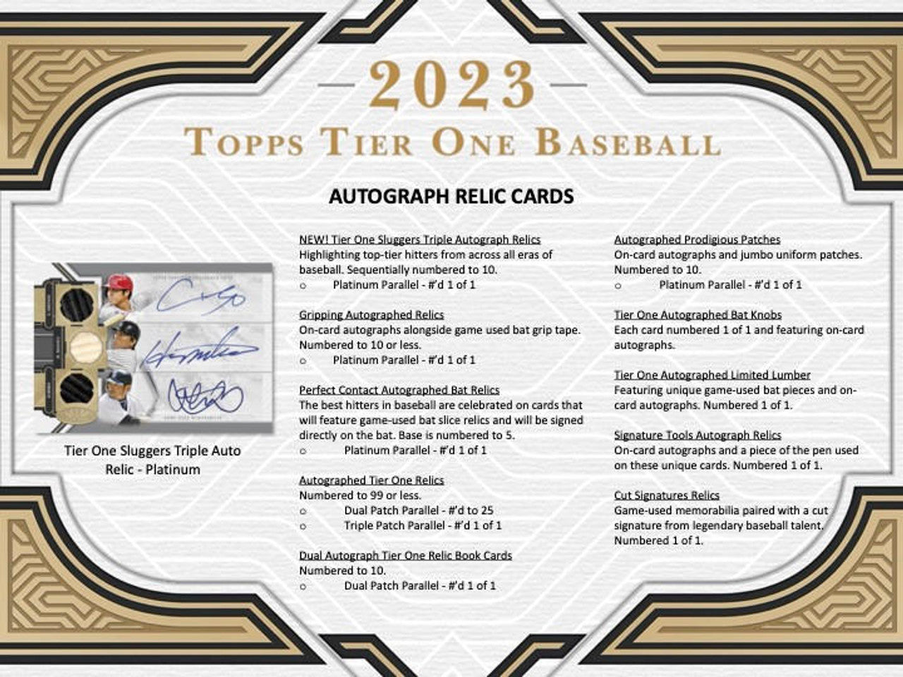 2023 Topps Tier One Baseball Hobby Case (12)