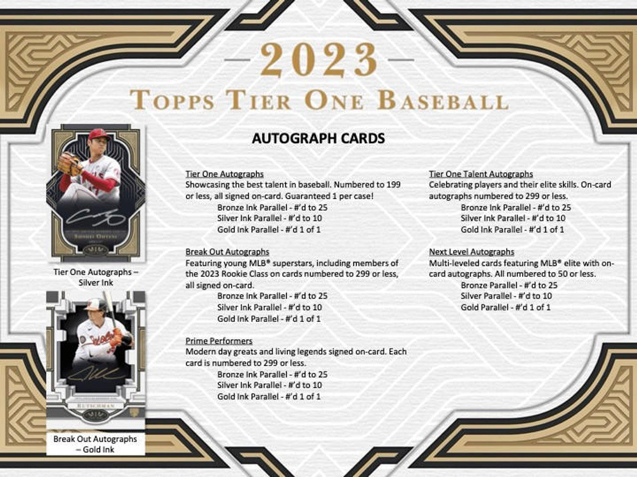 2023 Topps Tier One Baseball Hobby Box