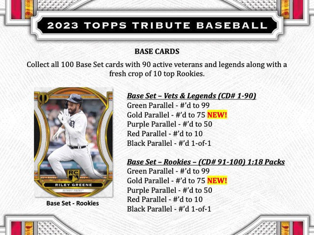 2023 Topps Tribute Baseball Hobby Box