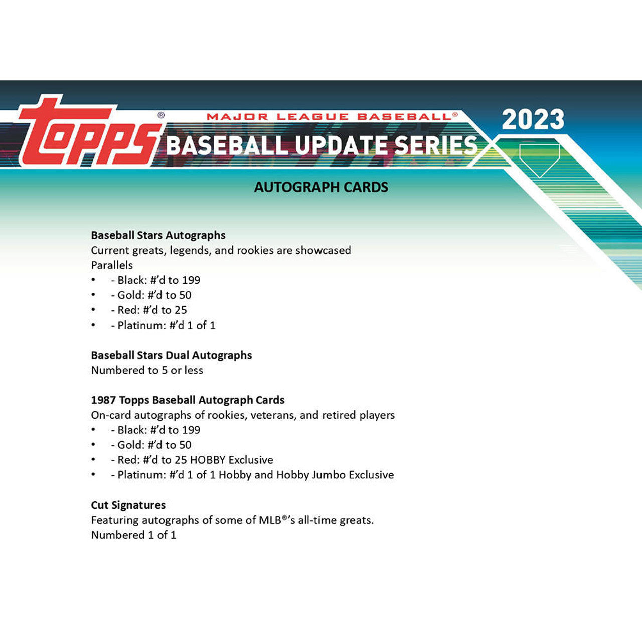 2023 Topps Update Series Baseball Hobby Box