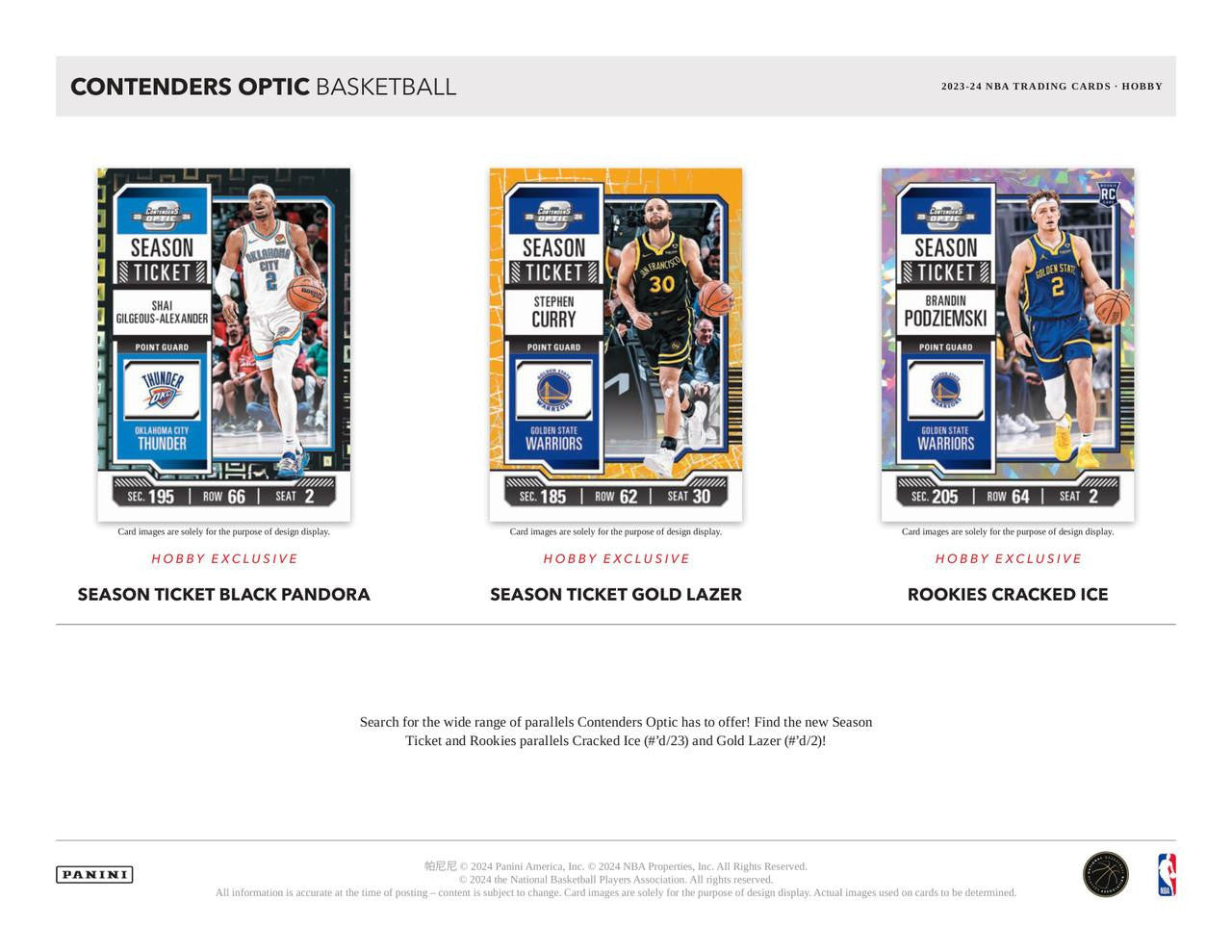 2023/24 Panini Contenders Optic Basketball Hobby Box