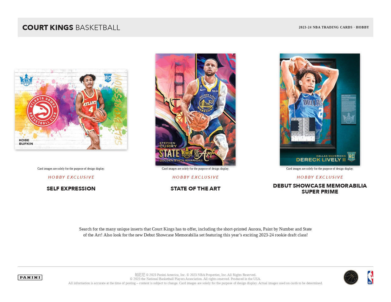 2023/24 Panini Court Kings Basketball Hobby Box