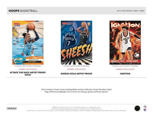 2023/24 Panini Hoops Basketball Hobby Box