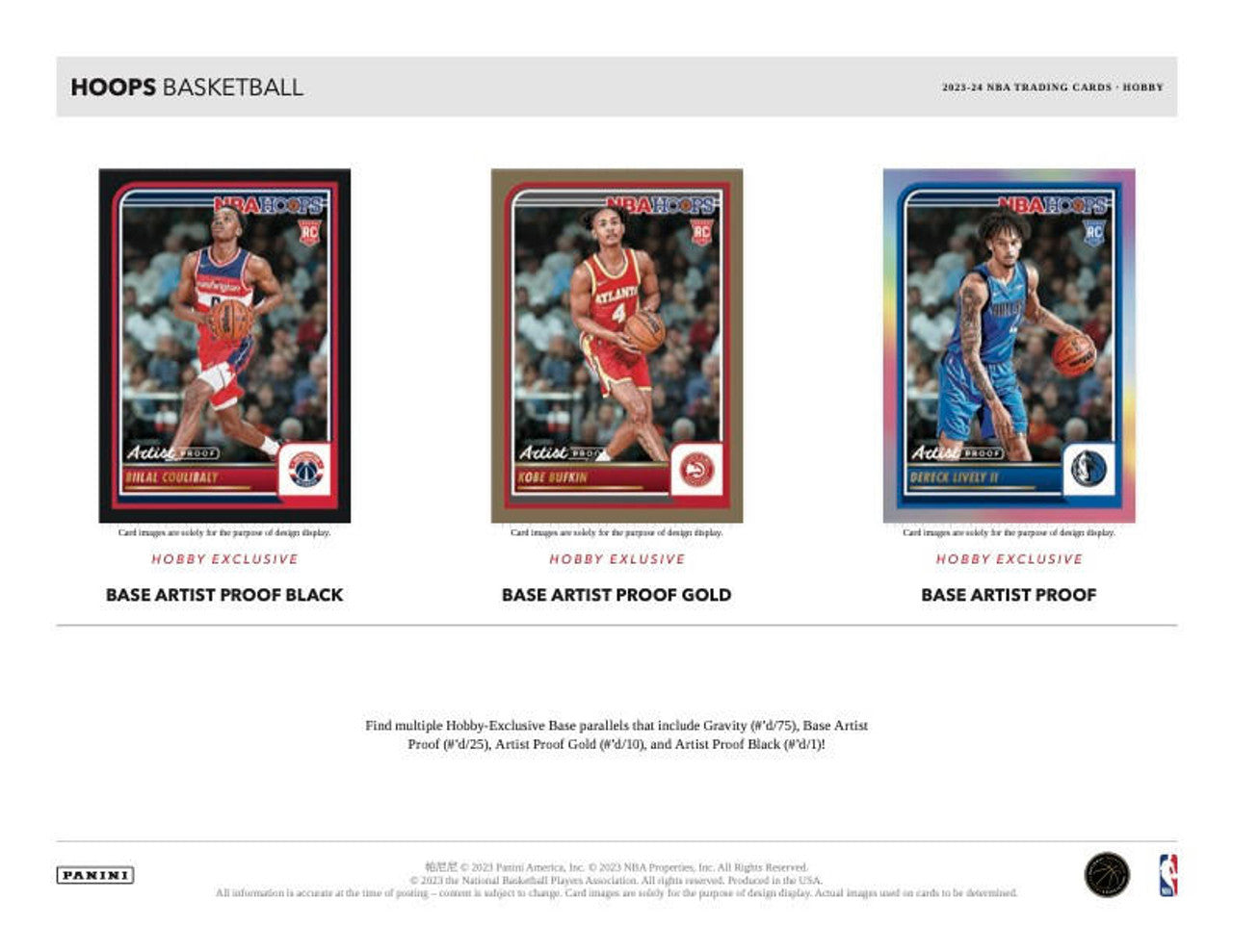 2023/24 Panini Hoops Basketball Hobby Box