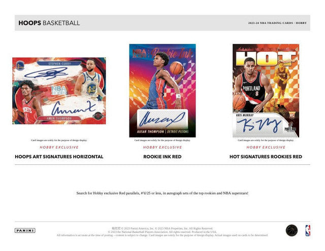 2023/24 Panini Hoops Basketball Hobby Box