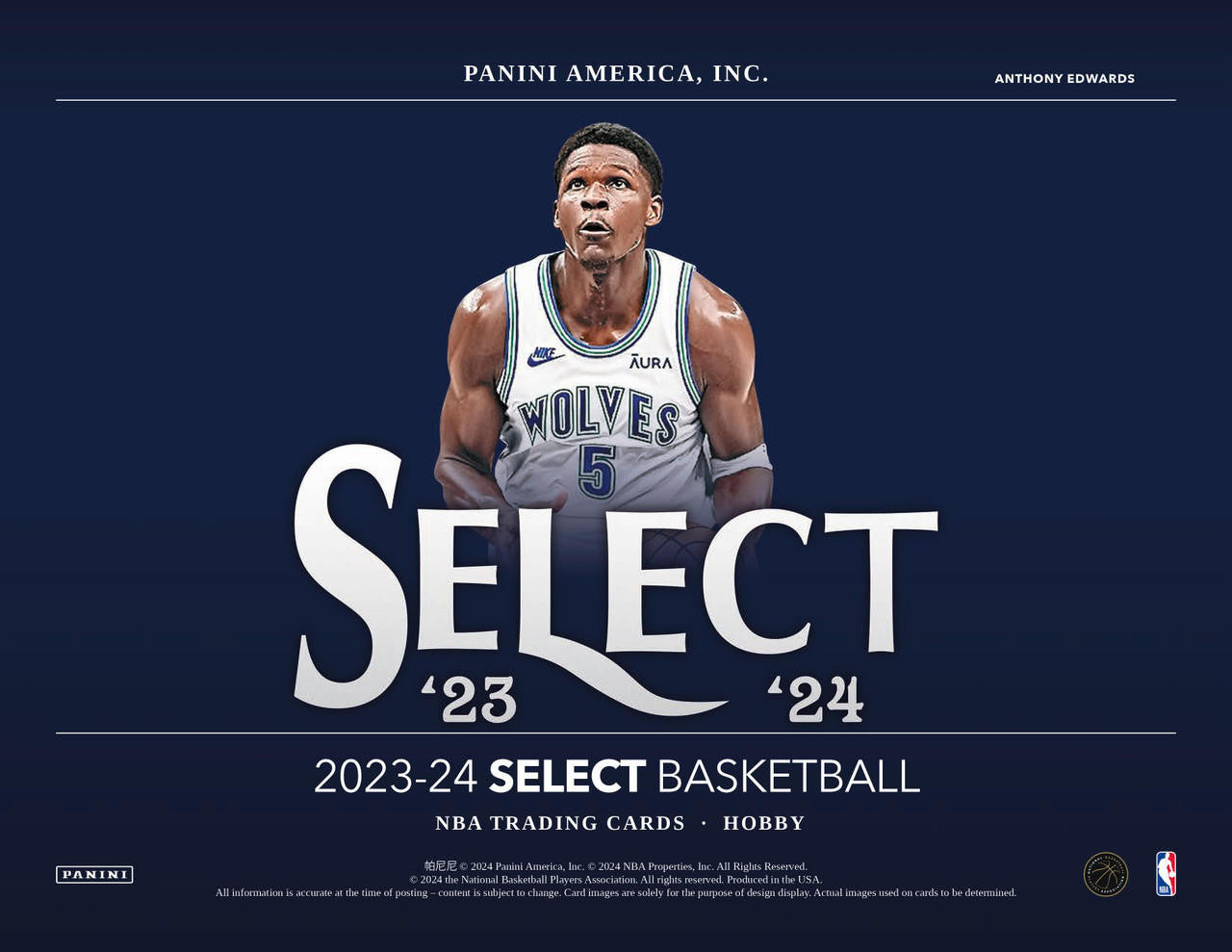 2023/24 Panini Select Basketball Hobby Box