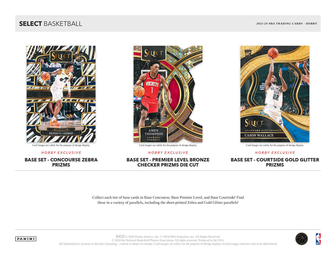 2023/24 Panini Select Basketball Hobby Box