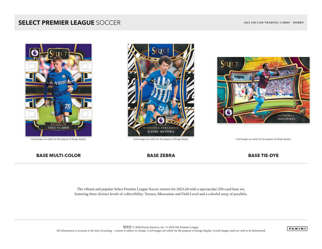 2023/24 Panini Select Premier League Soccer Hobby Box