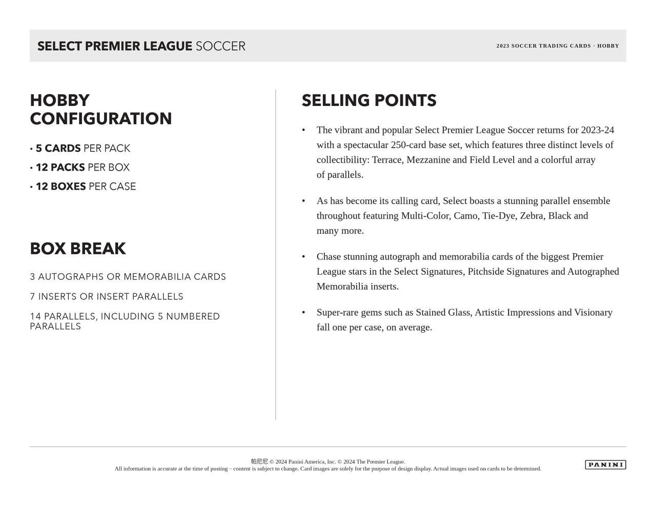 2023/24 Panini Select Premier League Soccer Hobby Case (12)